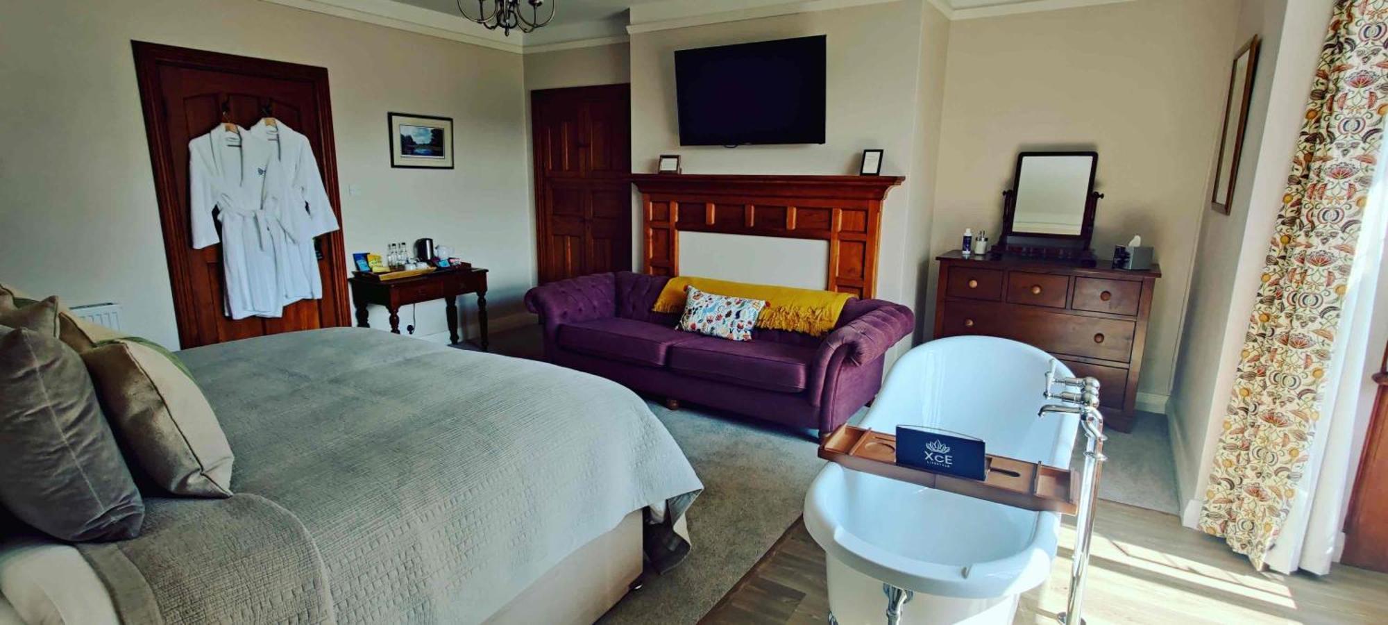 פורלוק Luxury Bed And Breakfast At Bossington Hall In Exmoor, Somerset חדר תמונה